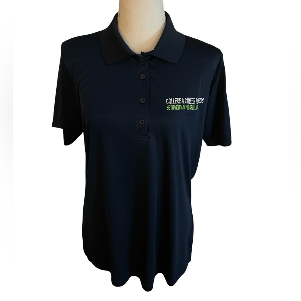 BAW College and Career Readiness navy blue polo Tshirt size XL athletic wear